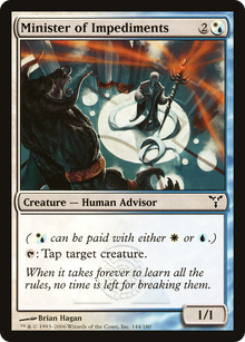 Minister of Impediments [Dissension]