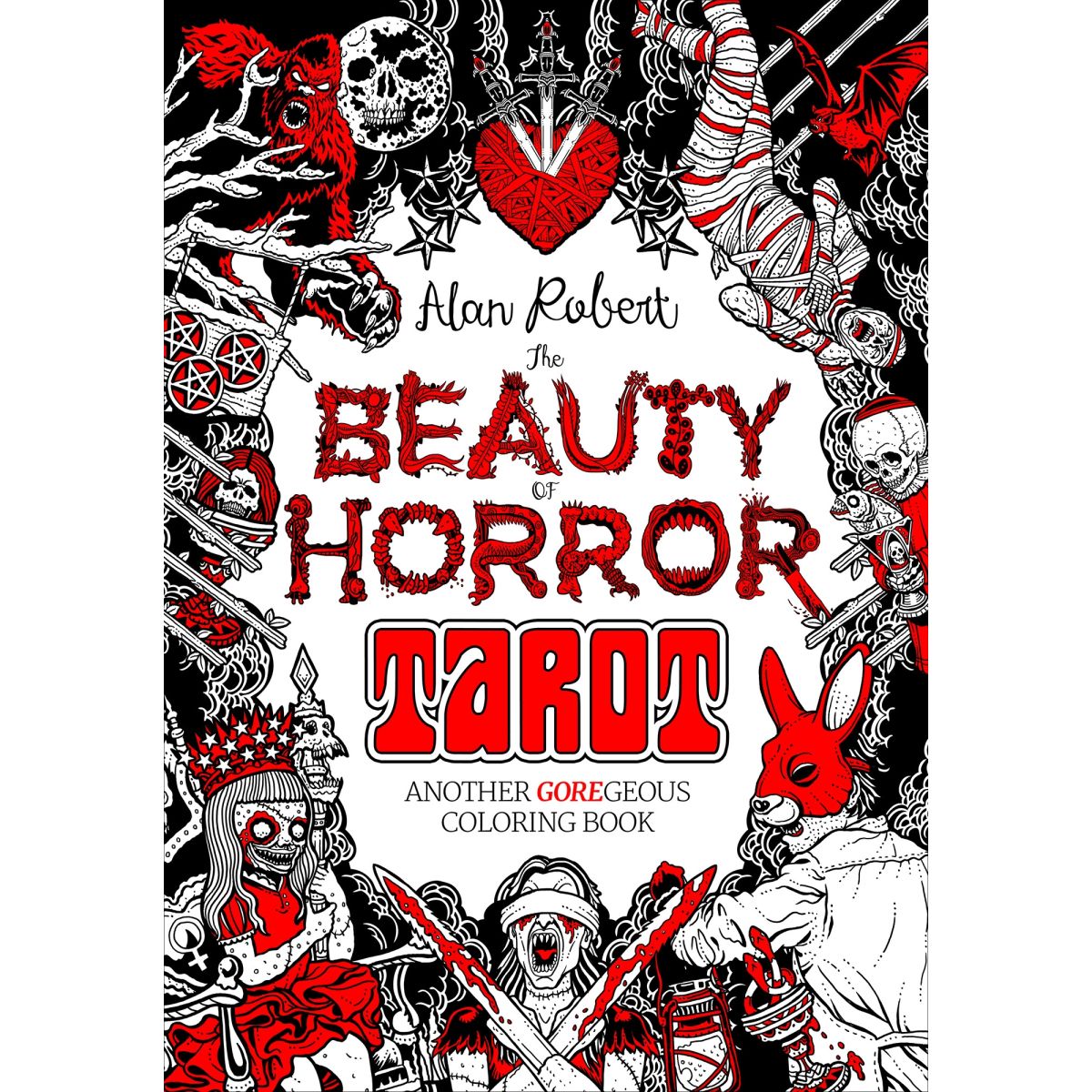 The Beauty of Horror Tarot Coloring Book