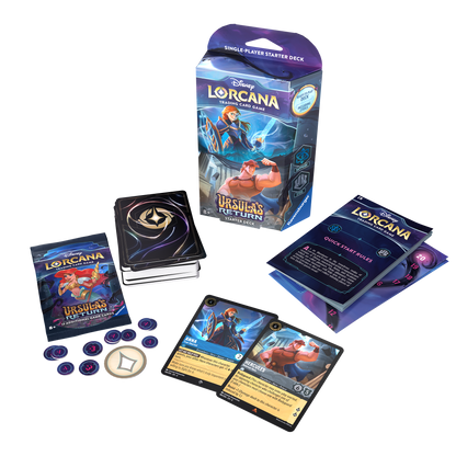 Disney Lorcana: S4 Ursula's Return Starter Deck: Sapphire & Steel
