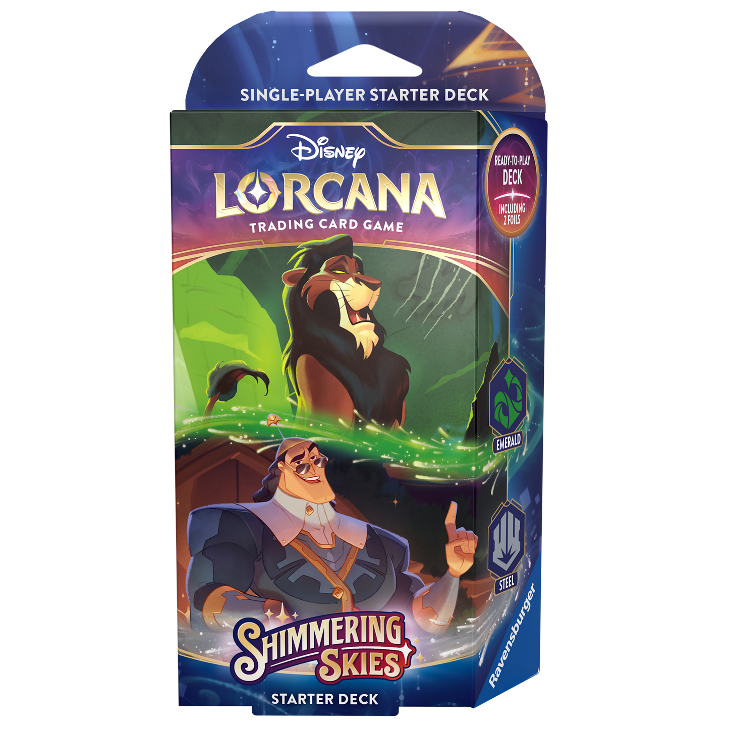Disney Lorcana: S5 Shimmering Skies Starter Deck: Emerald & Steel