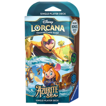 Disney Lorcana: S6 Azurite Sea Starter Deck: Emerald & Sapphire