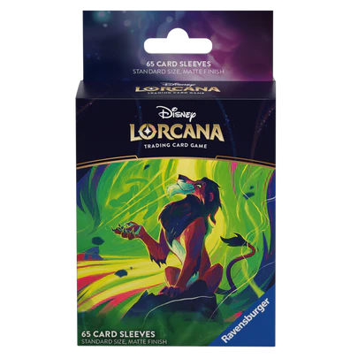 Disney Lorcana: S6 Azurite Sea Card Sleeves: Scar, Vengeful Lion