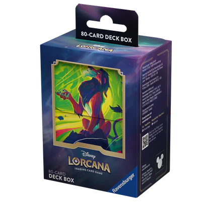 Disney Lorcana: S6 Azurite Sea Deck Box: Scar, Vengeful Lion