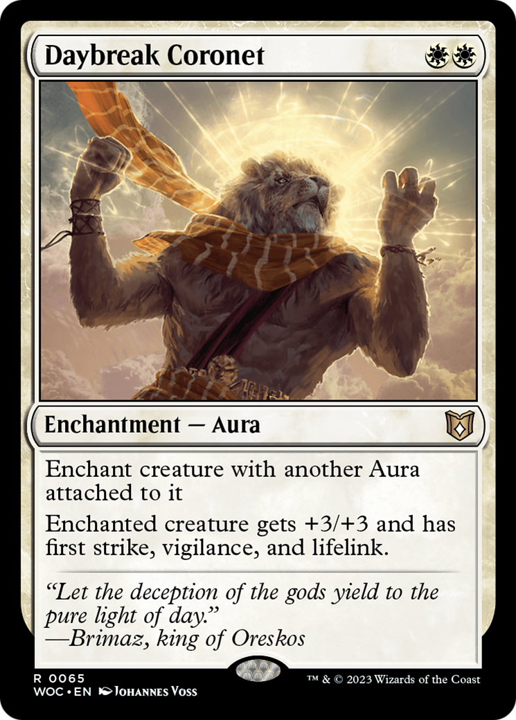 Daybreak Coronet [Wilds of Eldraine Commander]
