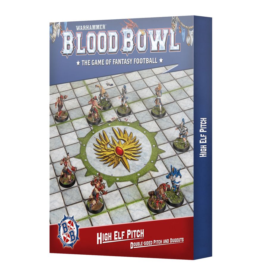 Blood Bowl: High Elf Team Pitch and Dugouts