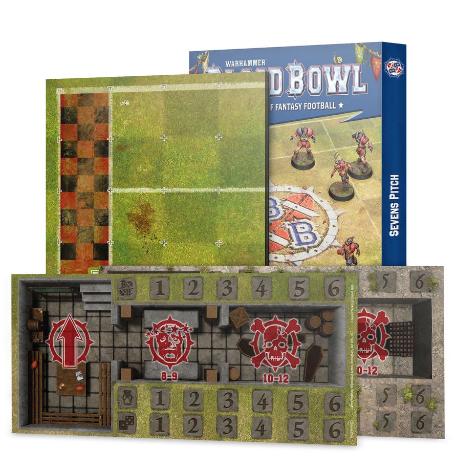Blood Bowl: Sevens Pitch: Double-sided Pitch and Dugouts