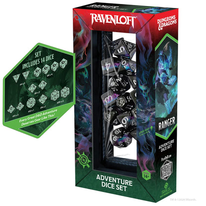 Sirius Dice: D&D Adventure Dice - Ranger - Black/Blue