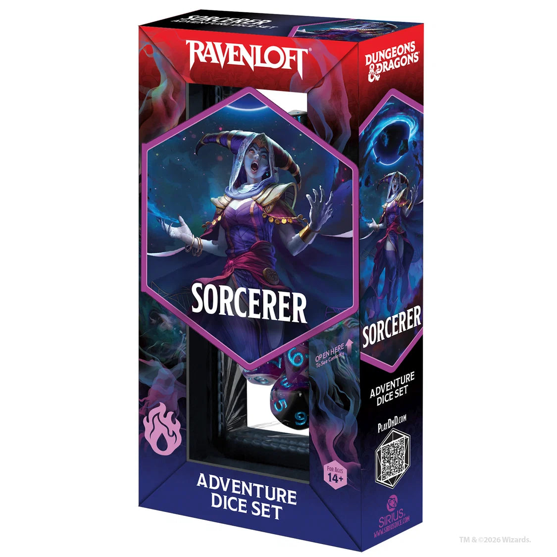 Sirius Dice: D&D Adventure Dice - Sorcerer - Purple