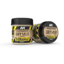 AK Interactive Dioramas: Splatter Effects Dry Mud - 100ml