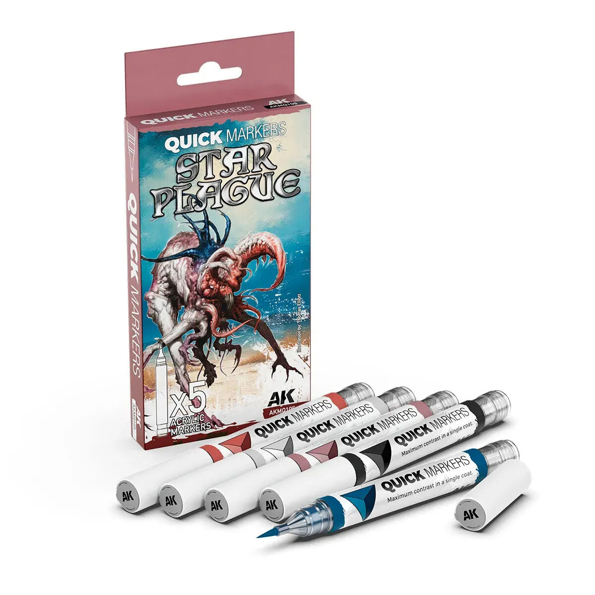 AK Interactive: Quick Marker Set - Star Plague (5 Colour Set)