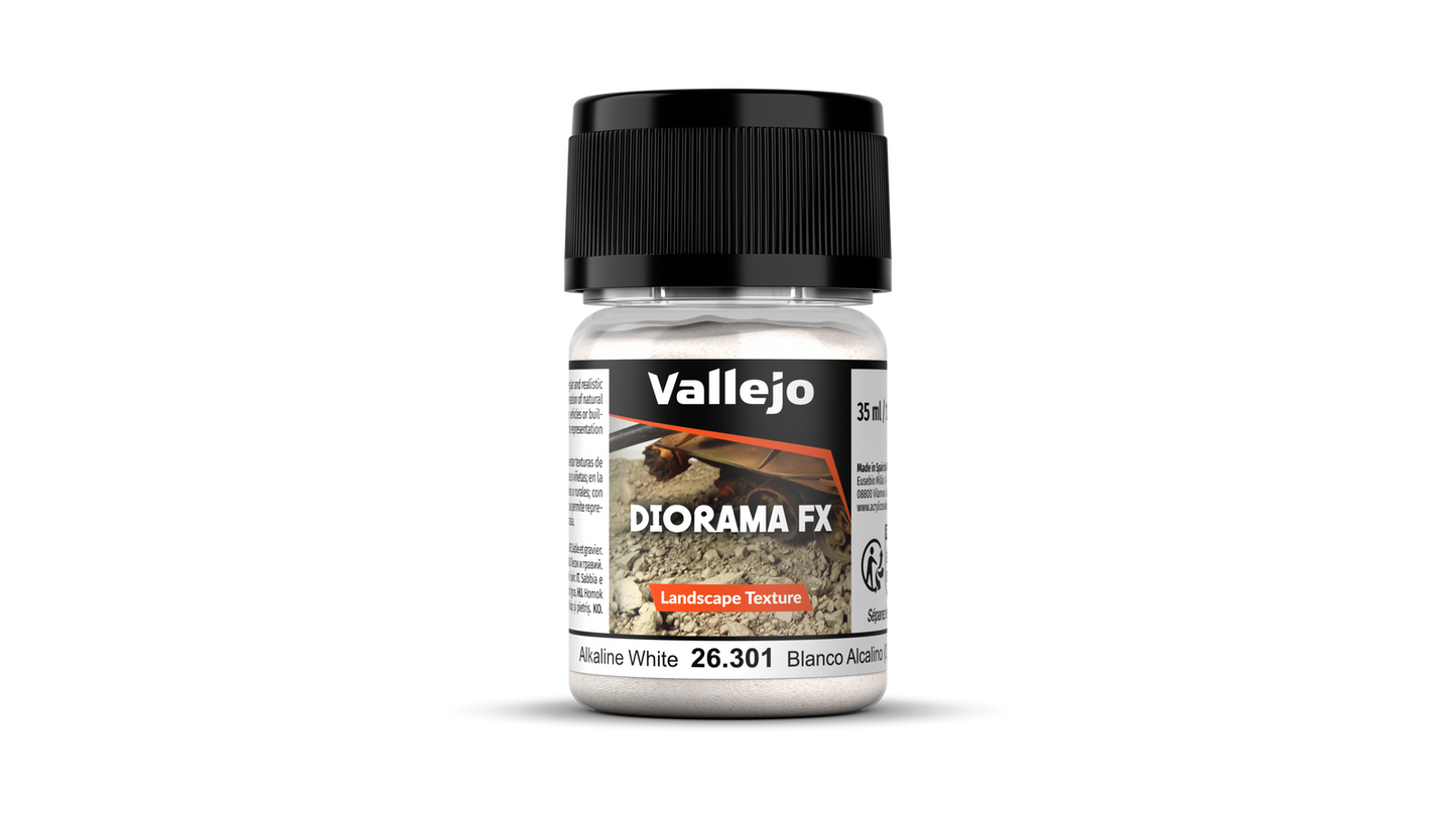 Vallejo: Diorama Effects - Landscape Textures Alkaline White 35ml (0.5-1mm)