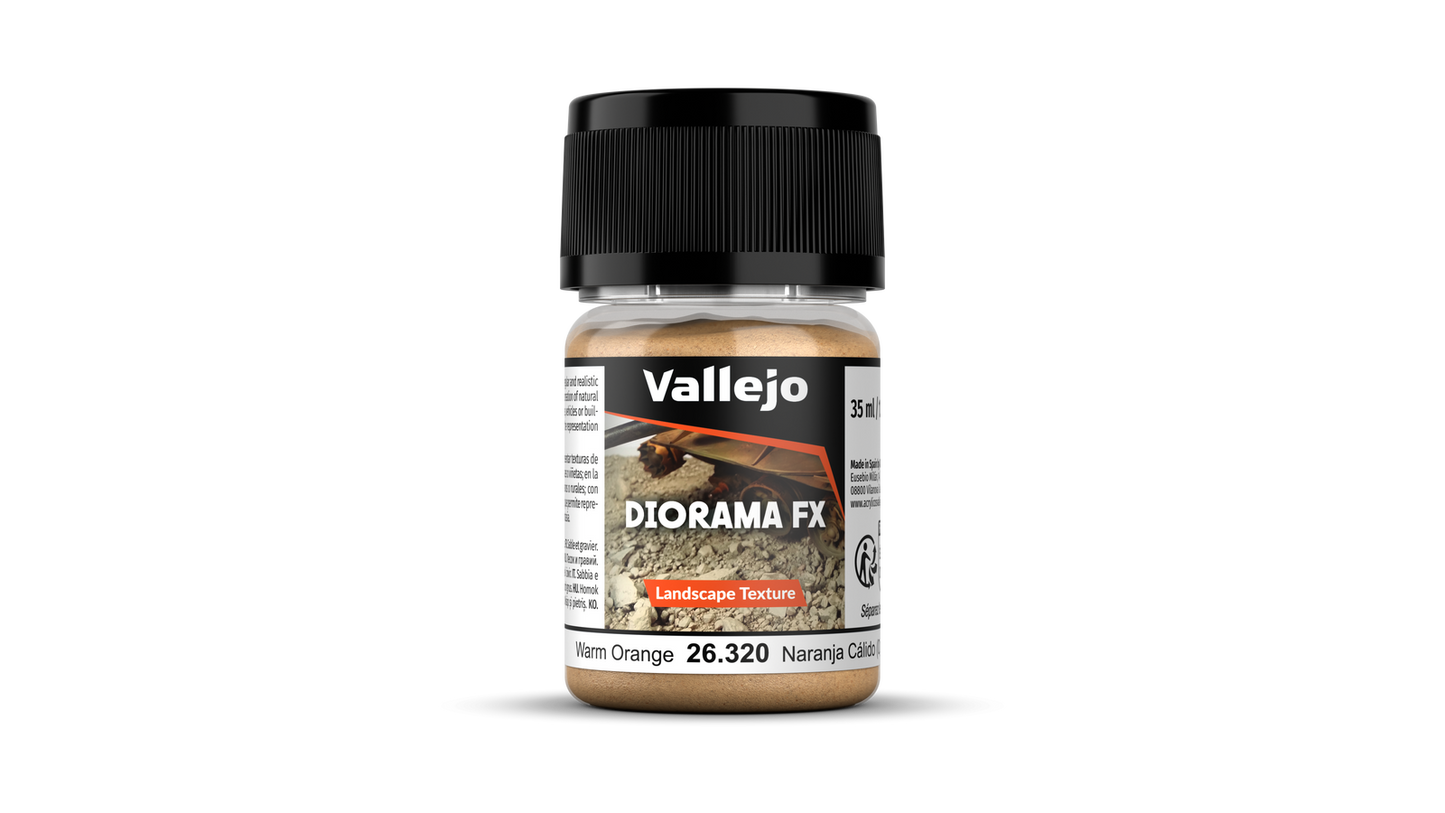 Vallejo: Diorama Effects - Landscape Textures Warm Orange 35ml (0.1-1mm)
