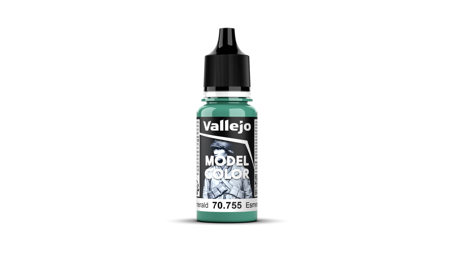 Vallejo Model Colour #074 - Light Emerald - 18 ml Matt Acrylic Paint