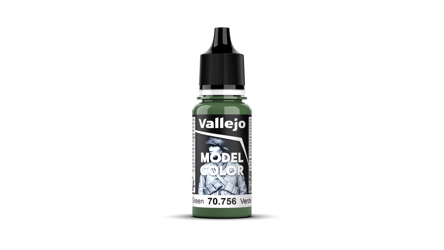 Vallejo: Model Colour #077 - Splinter Green - 18 ml Matt Acrylic Paint