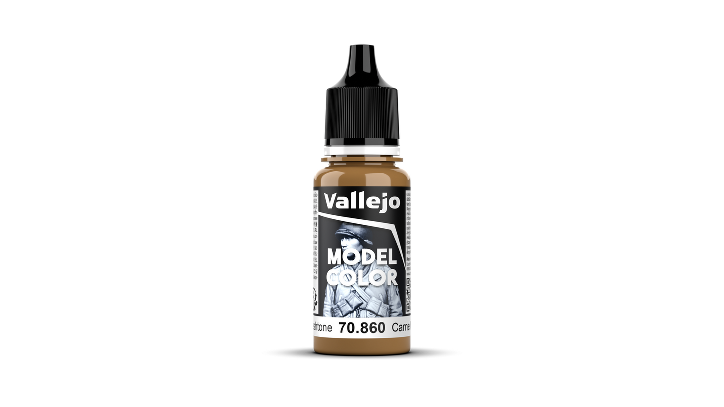 Vallejo Model Colour #019 - Medium Fleshtone - 18 ml Matt Acrylic Paint