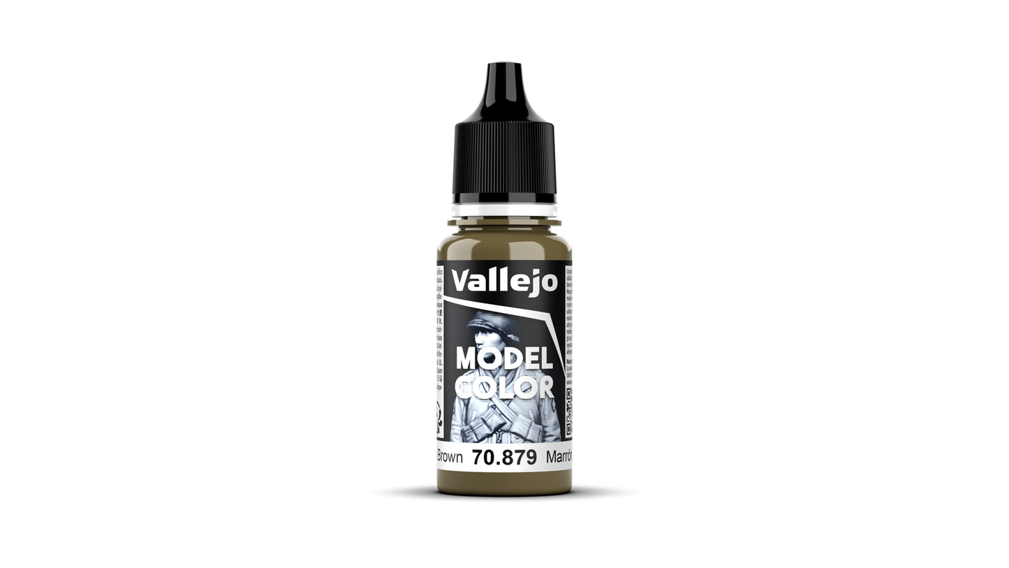 Vallejo: Model Colour #127 - Green Brown - 18 ml Matt Acrylic Paint