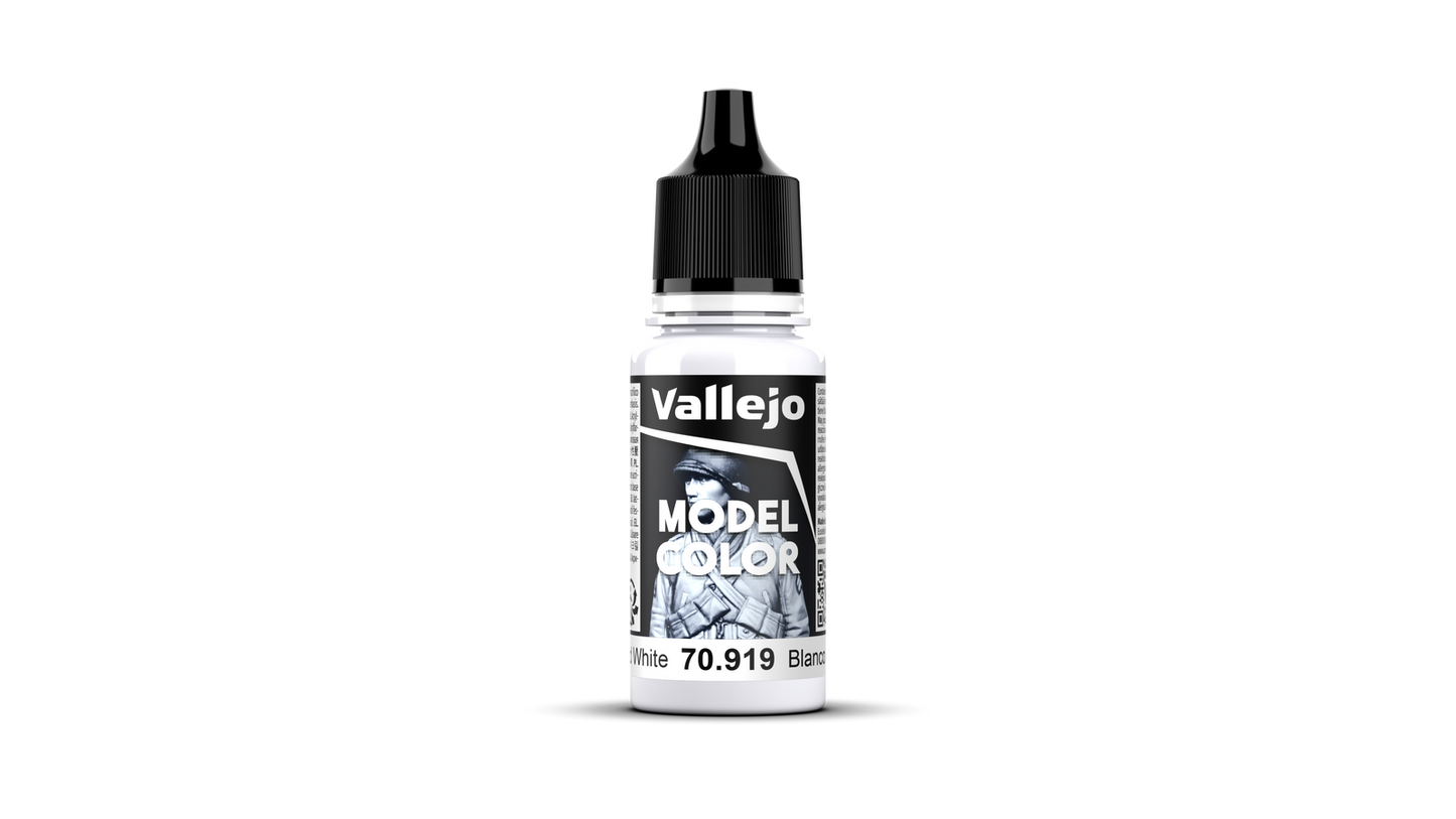 Vallejo: Model Colour #002 - Cold White - 18 ml Matt Acrylic Paint