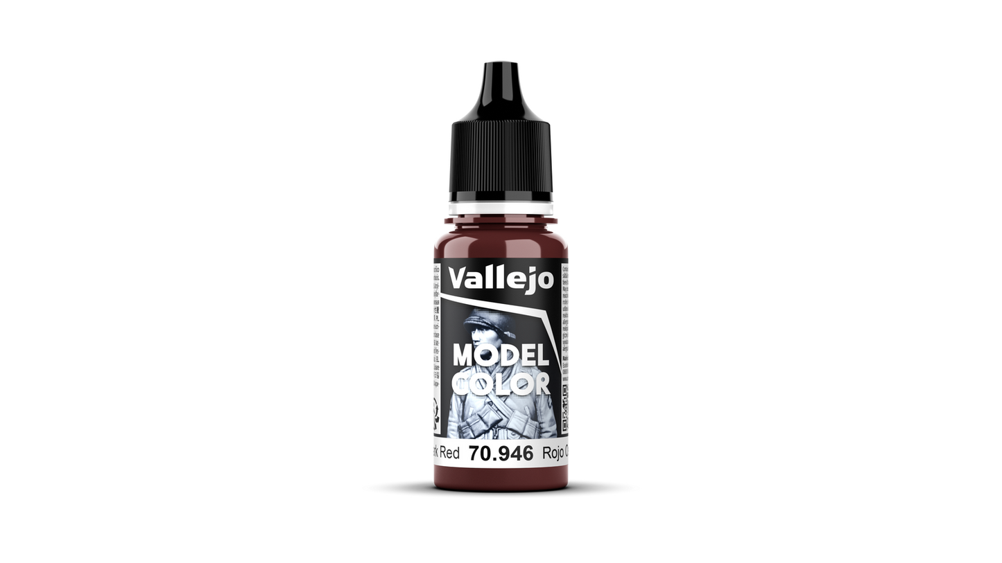 Vallejo: Model Colour #040 - Dark Red - 18 ml Matt Acrylic Paint