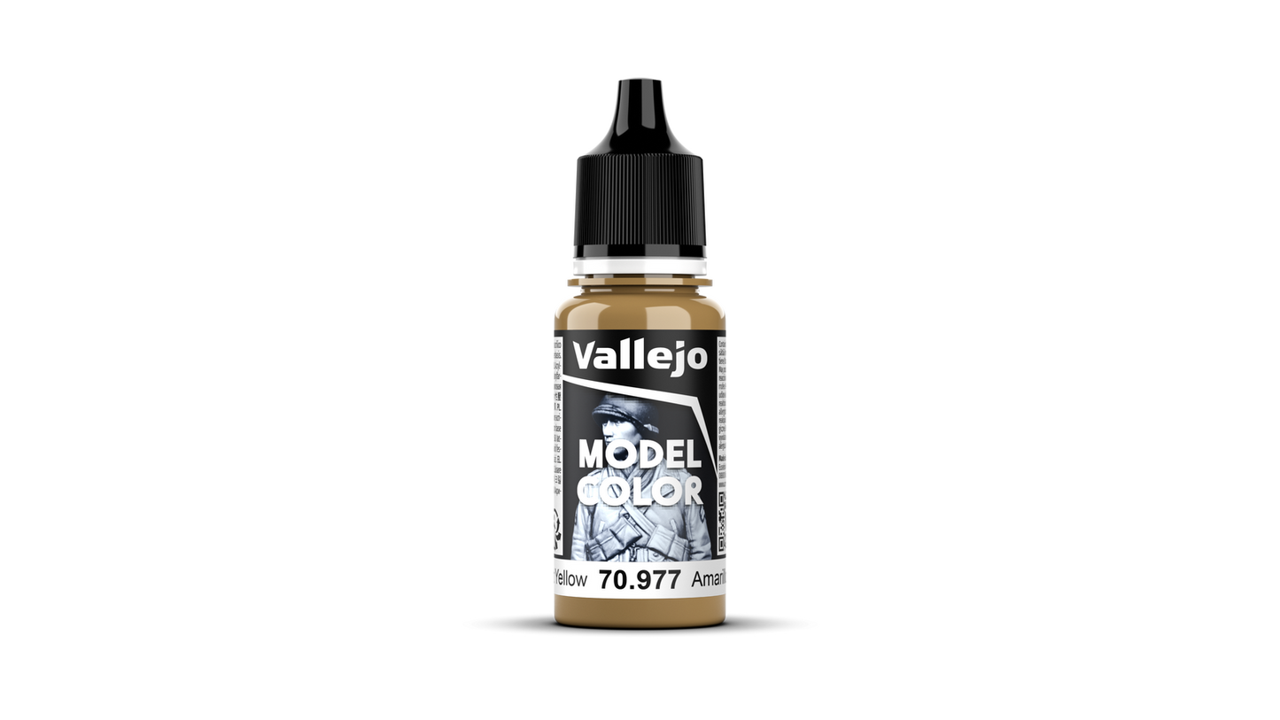 Vallejo: Model Colour #147 - Desert Yellow - 18 ml Matt Acrylic Paint