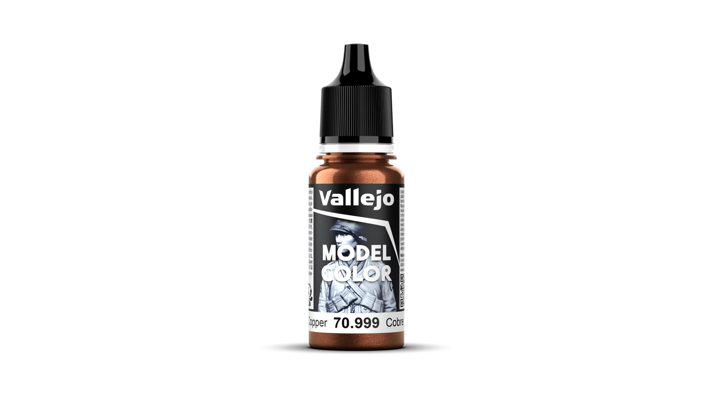 Vallejo: Model Colour #203 - Copper - 18 ml Metallic Acrylic Paint