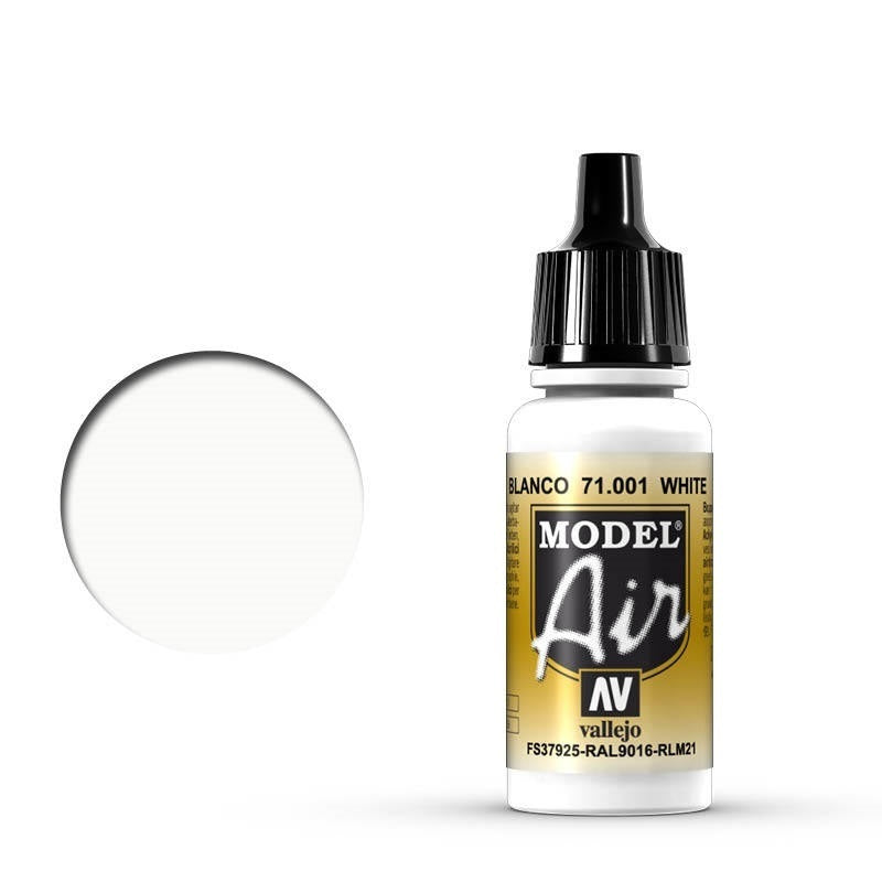 Vallejo: Model Air White 17 ml Acrylic Airbrush Paint