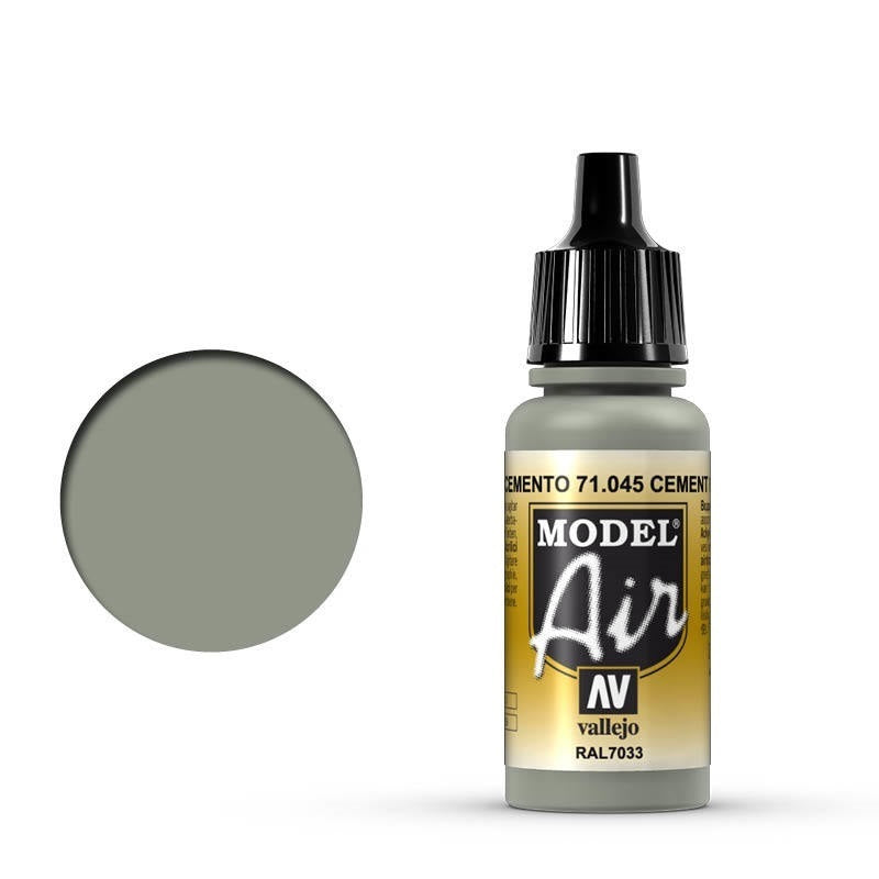Vallejo: Model Air Cement Gray 17 ml Acrylic Airbrush Paint
