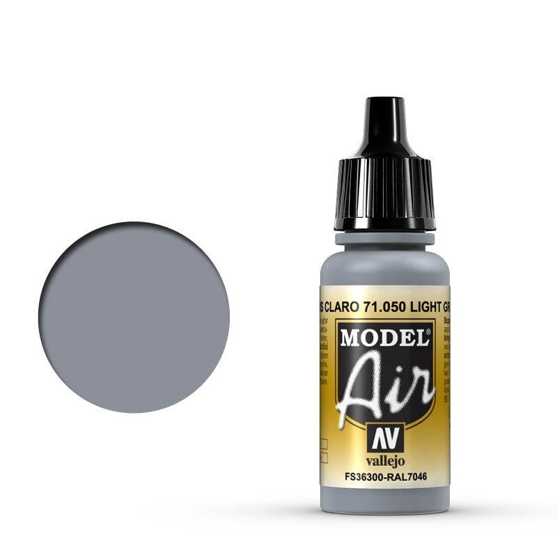 Vallejo: Model Air Light Gray 17 ml Acrylic Airbrush Paint