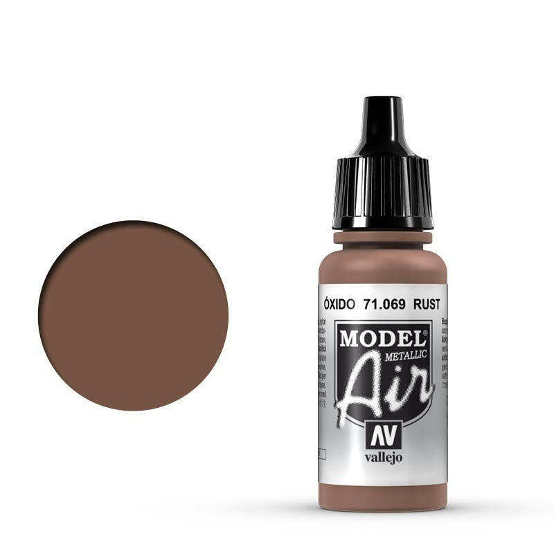 Vallejo: Model Air Rust 17 ml Acrylic Airbrush Paint