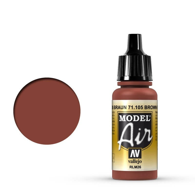 Vallejo: Model Air Brown RLM26 17 ml Acrylic Airbrush Paint