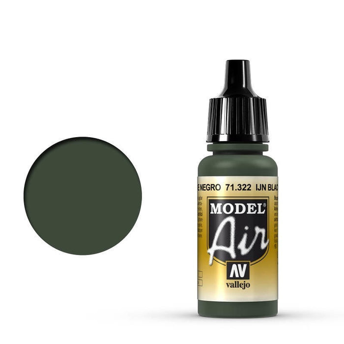 Vallejo: Model Air IJN Black Green 17 ml Acrylic Airbrush Paint