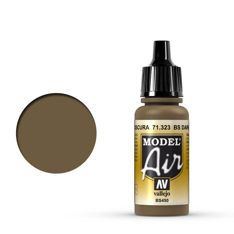 Vallejo: Model Air BS Dark Earth 17 ml Acrylic Airbrush Paint