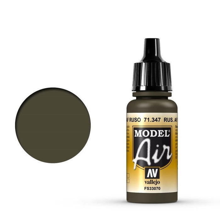 Vallejo: Model Air Russian AF Dark Green 17ml Acrylic Airbrush Paint