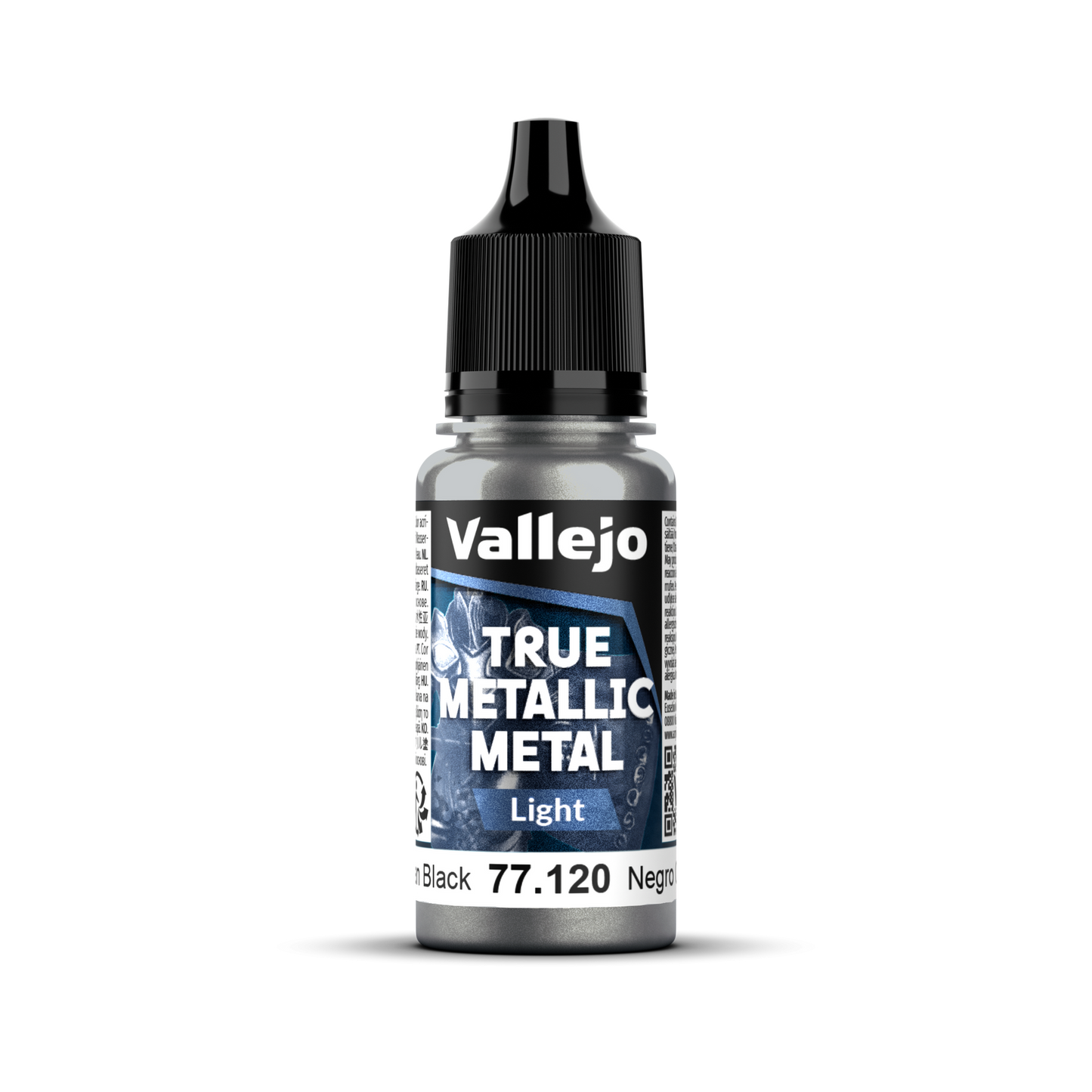 Vallejo: True Metallic Metal Light - Obsidian Black 18 ml