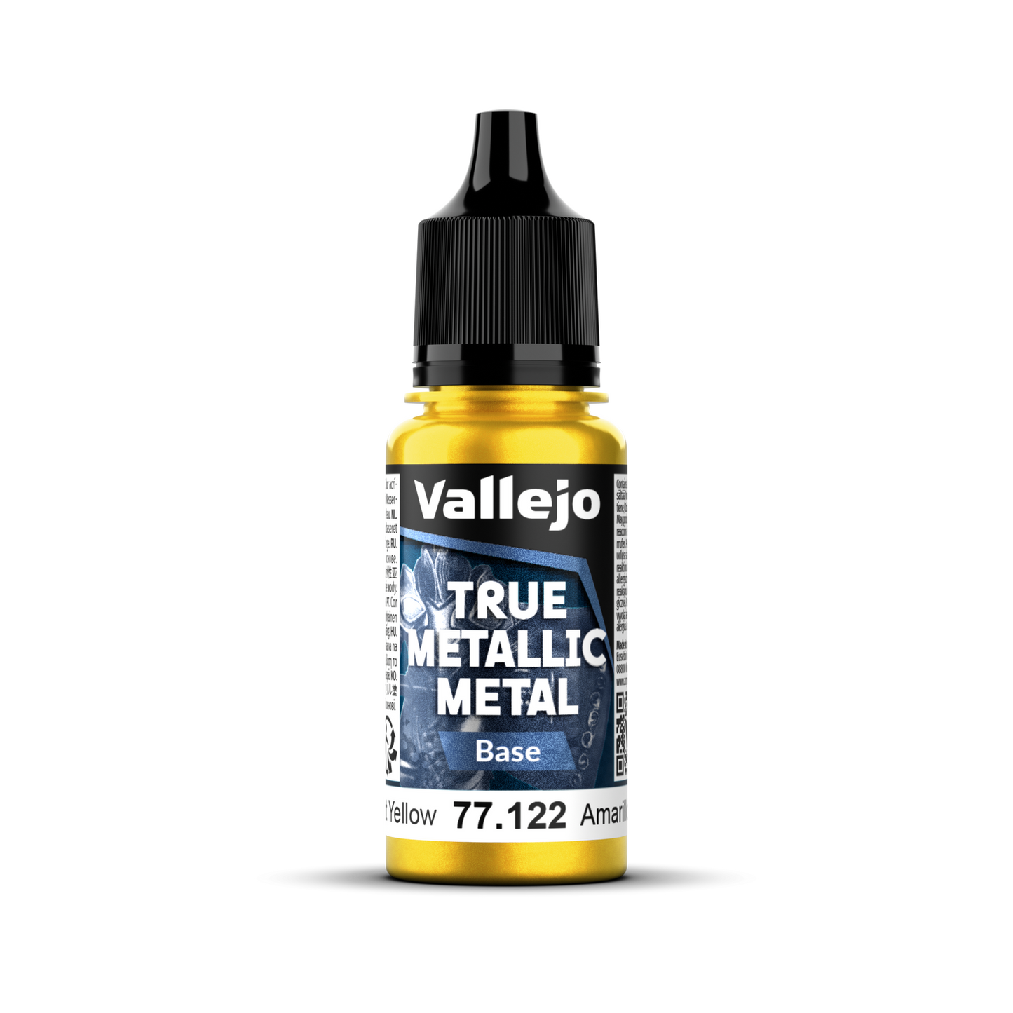 Vallejo: True Metallic Metal Base - Radiant Yellow 18 ml