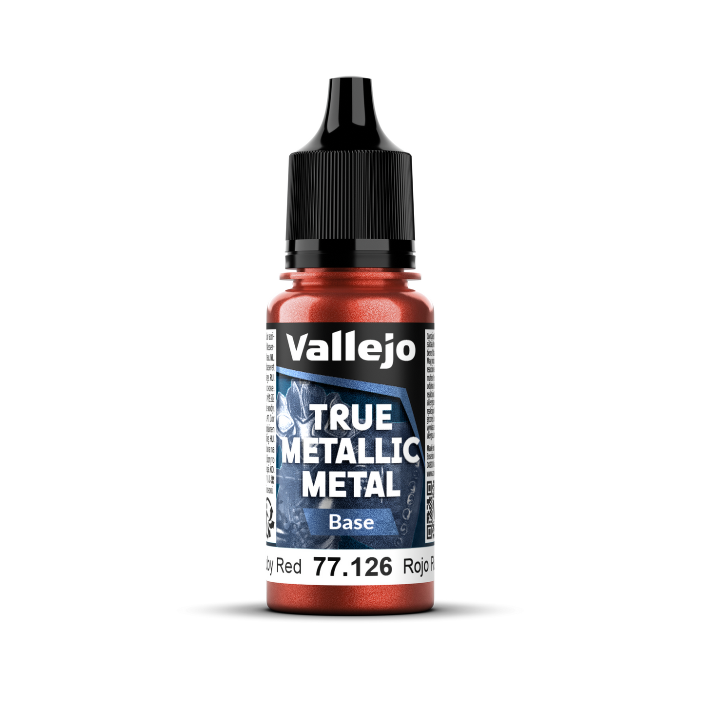Vallejo: True Metallic Metal Base - Ruby Red 18 ml