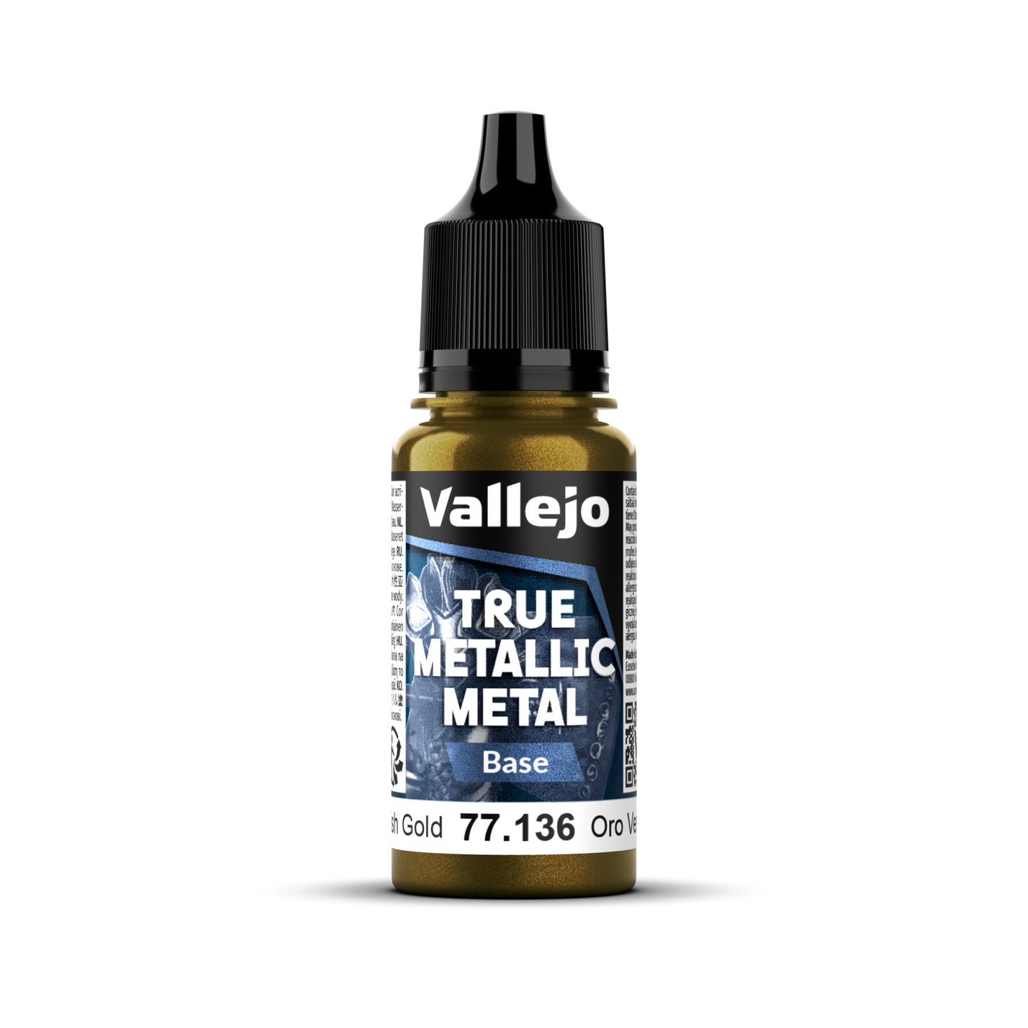 Vallejo: True Metallic Metal Base - Greenish Gold 18 ml