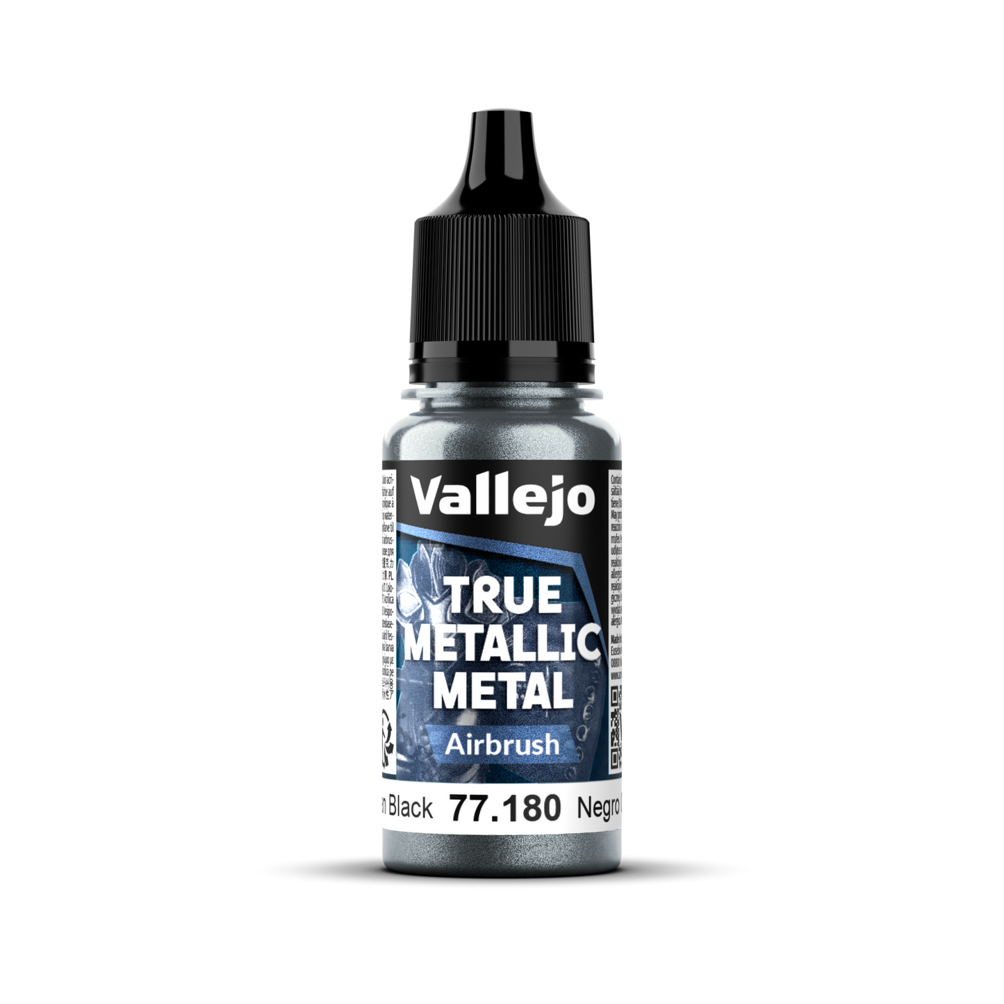 Vallejo: True Metallic Metal Airbrush - Obsidian Black 18 ml