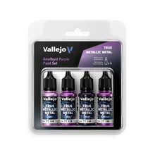 Vallejo: True Metallic Metal Amethyst Purple - 4 Colour Paint Set