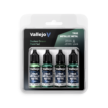 Vallejo: True Metallic Metal Dusken Green - 4 Colour Paint Set