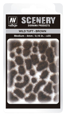Vallejo: Scenery Tufts Wild Tuft Brown 5mm