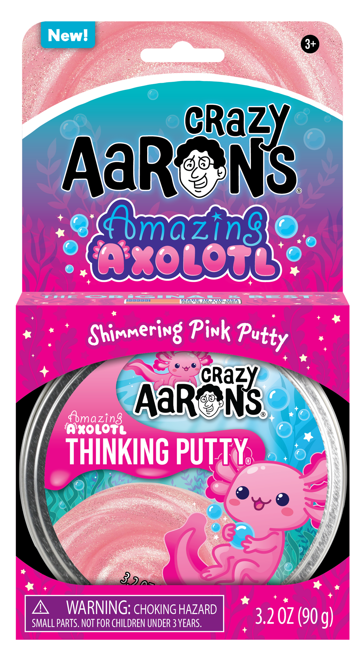 Crazy Aaron's Thinking Putty: 4" Amazing Axolotl
