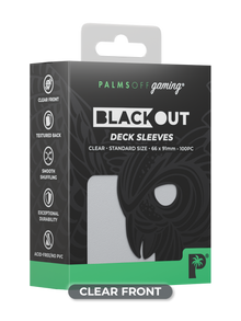 Palms Off: Blackout Deck Sleeves - Standard 100pc - Clear