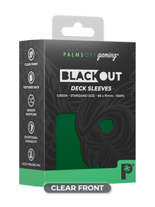 Palms Off: Blackout Deck Sleeves - Standard 100pc - Green
