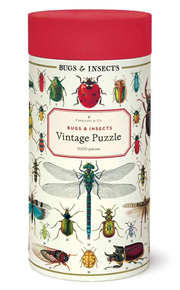 Cavallini Vintage Puzzle: Bugs & Insects 1000pc