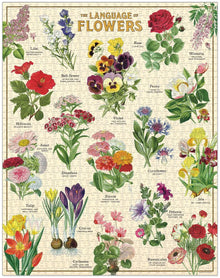 Cavallini Vintage Puzzle: Language of Flowers 1000pc