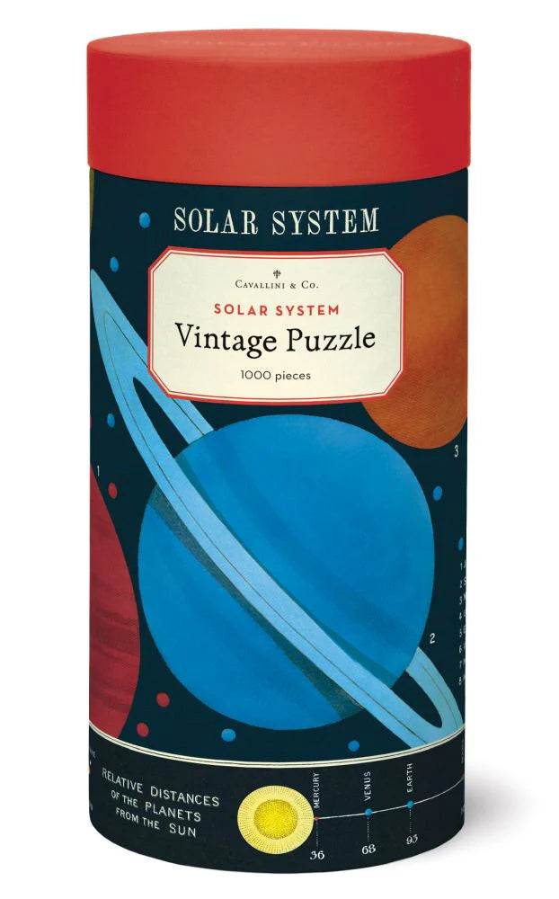Cavallini Vintage Puzzle: Solar System 1000pc