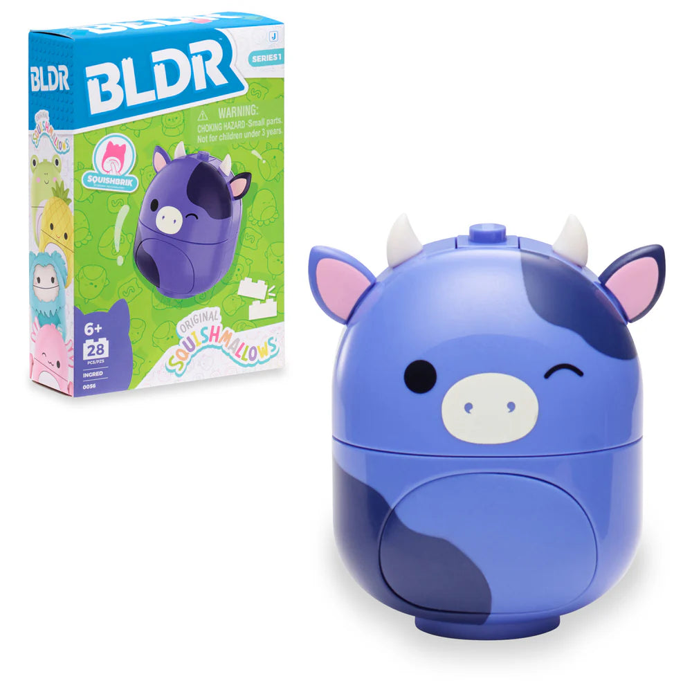 Squishmallows: BLDR 2" Ingred the Purple Cow Buildable Figure