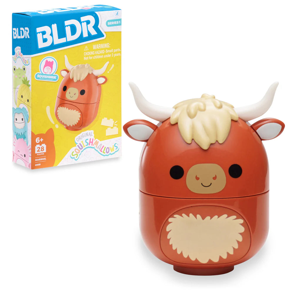 Squishmallows: BLDR 2" Marshal the Highland Cow Buildable Figure