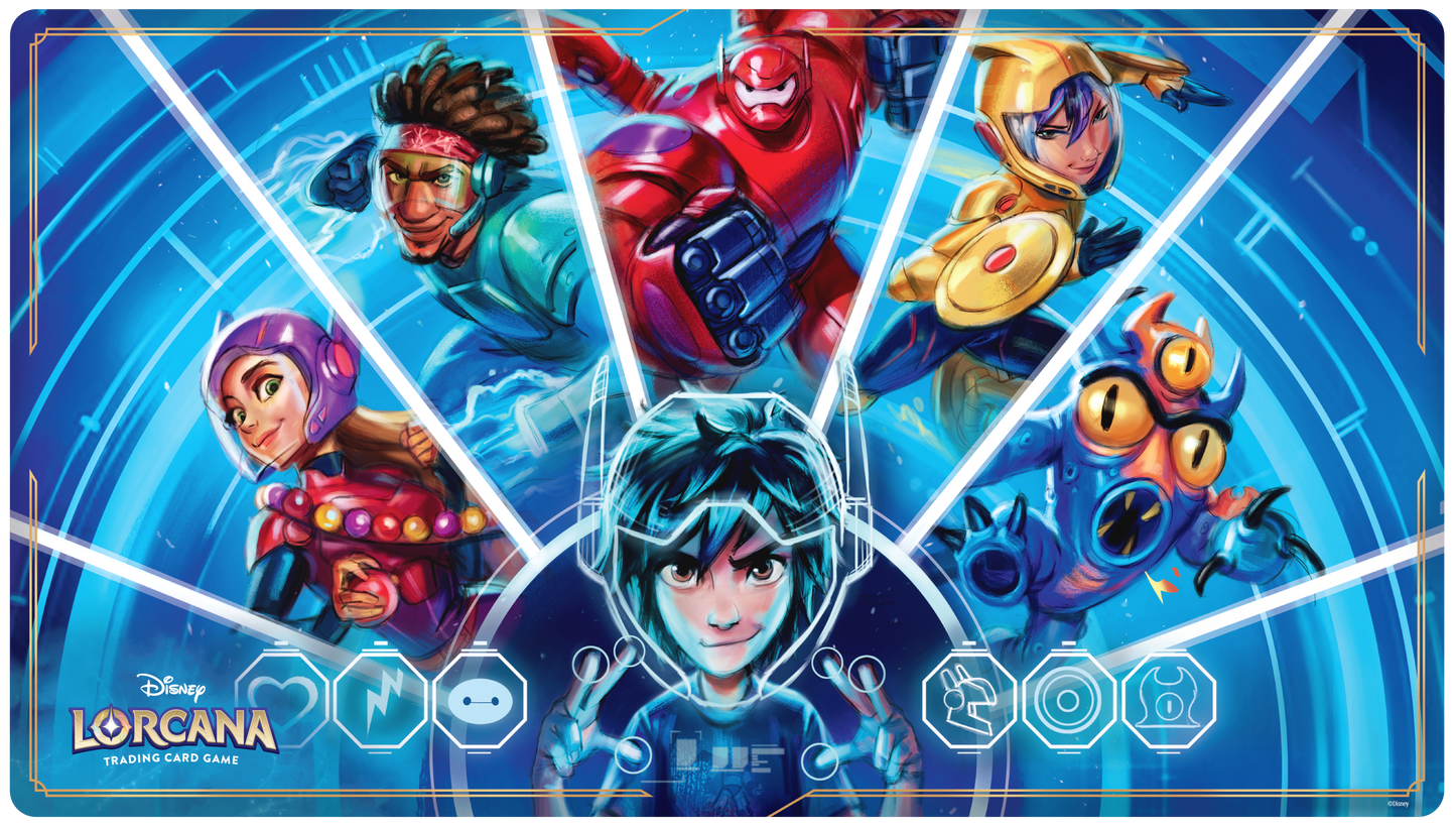 Disney Lorcana: S7 Archazia's Island Playmat: We Could Be Immortals (Big Hero 6)