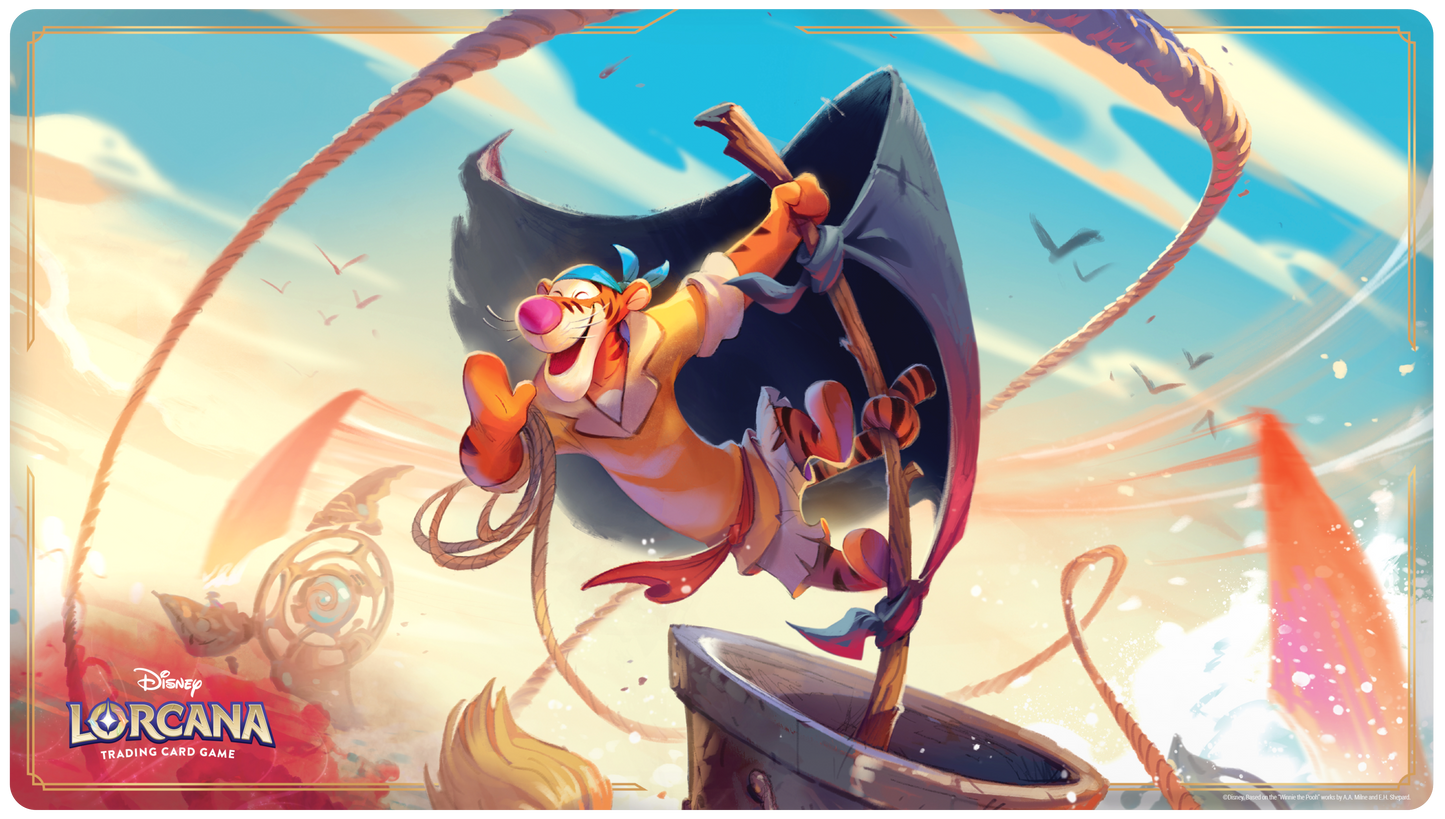 Disney Lorcana: S7 Archazia's Island Playmat: Tigger – In the Crow’s Nest